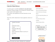 Tablet Screenshot of calcoloratamutuo.com