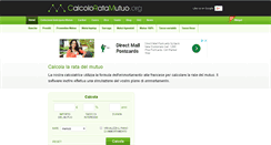 Desktop Screenshot of calcoloratamutuo.org